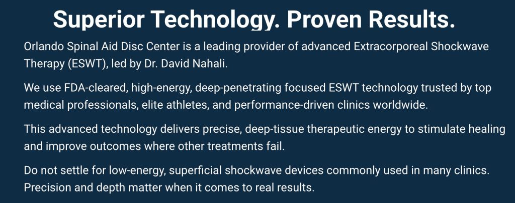 Orlando Shockwave Therapy-Dr. Nahali